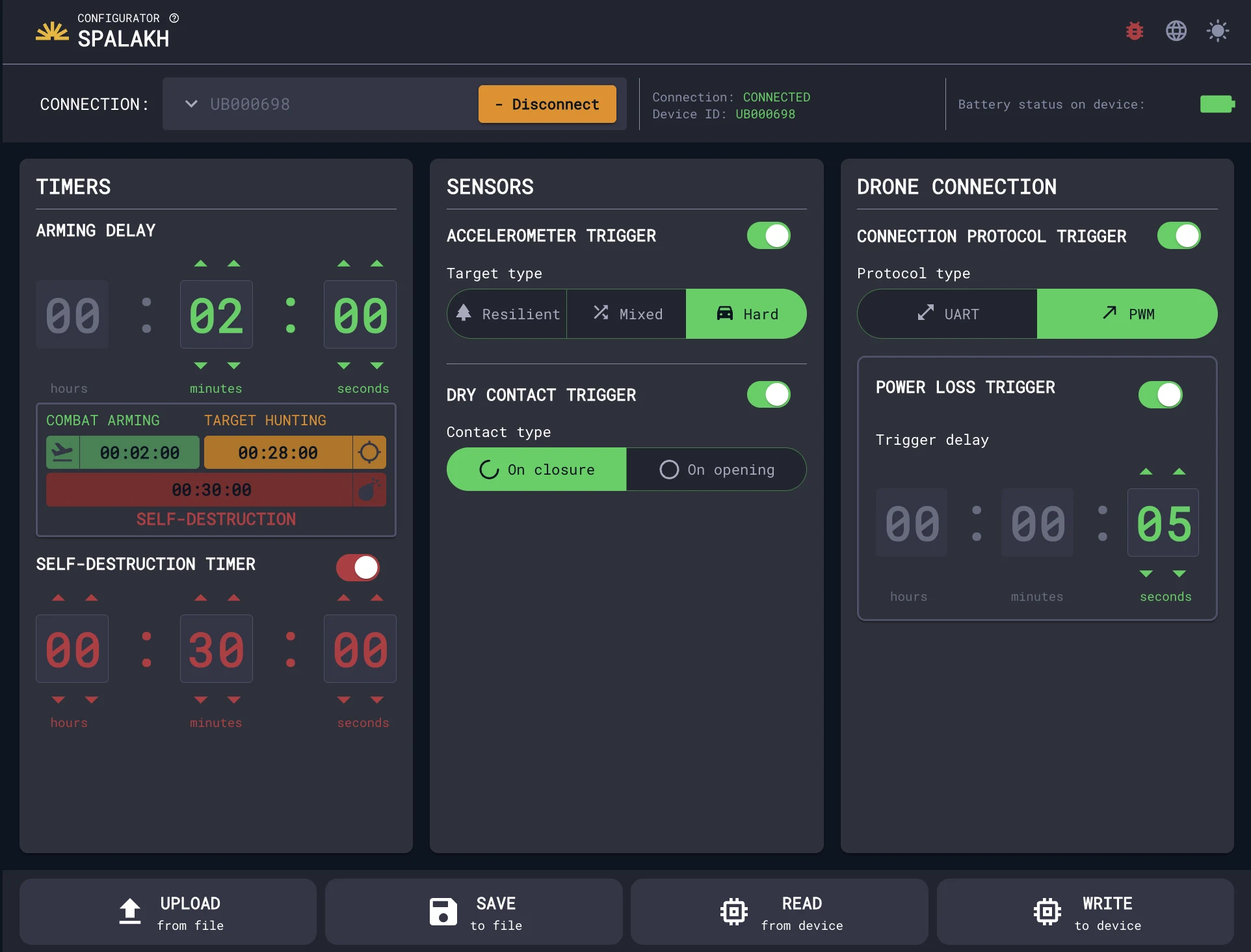 Circular Spalakh — Convenient Configurator